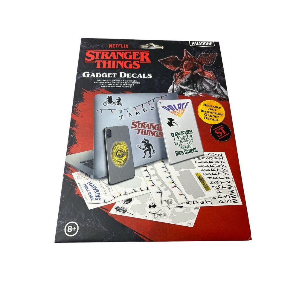 Stranger Things Gadget Decals Laptop Vinyl Waterproof Stickers Window Gift Set